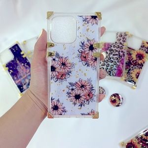 Pretty Sunflower with Castle IPhone 14 Pro Max Case